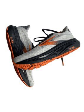 Brooks US 9 Wide NEW Men's Athletic Shoes Gray /Orange